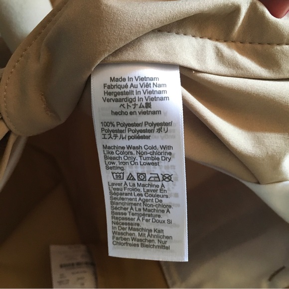 J. Crew Men’s 7” Flat Front Tan Khaki Tech Shorts, Size 33 - Picture 5 of 5